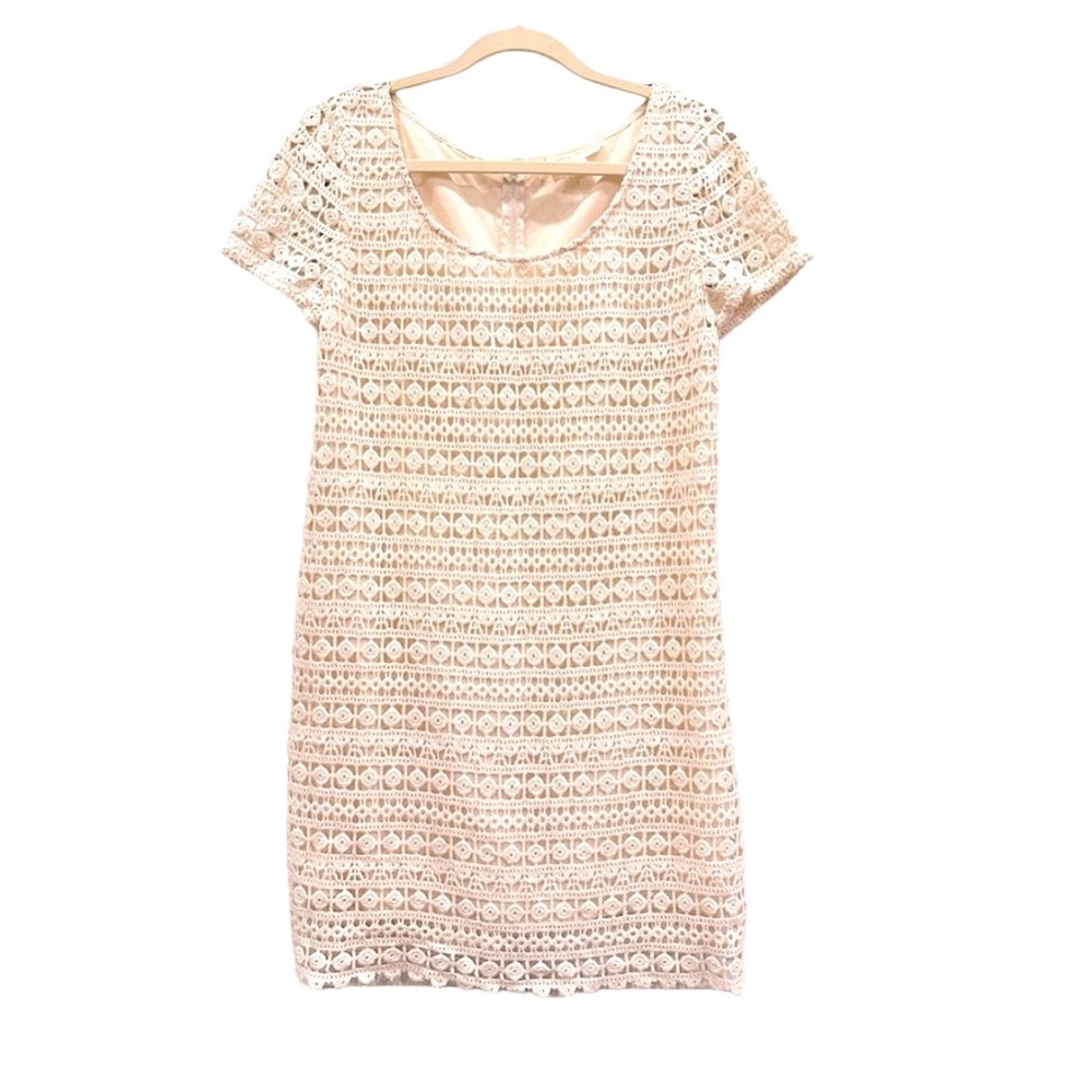 Staring at Stars Vintage Crochet Shift Dress